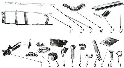 Support de roue de secours